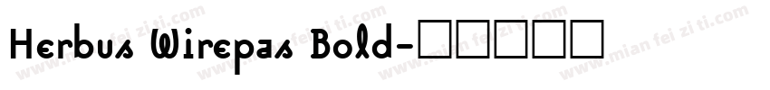 Herbus Wirepas Bold字体转换